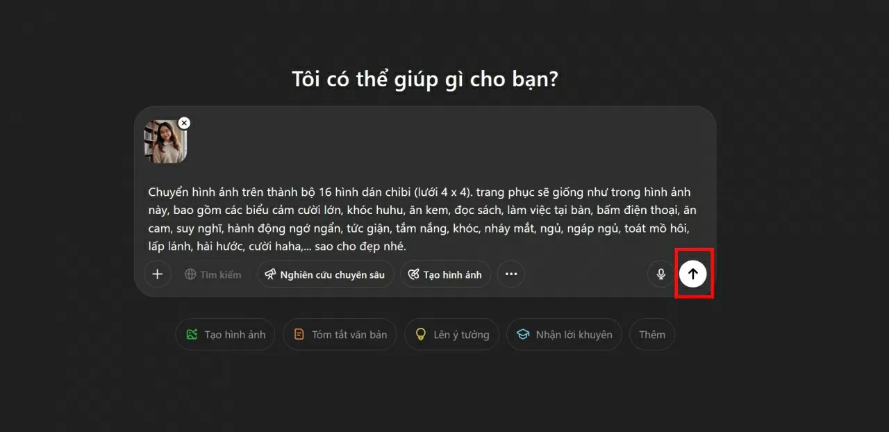 Dán đoạn lệnh.