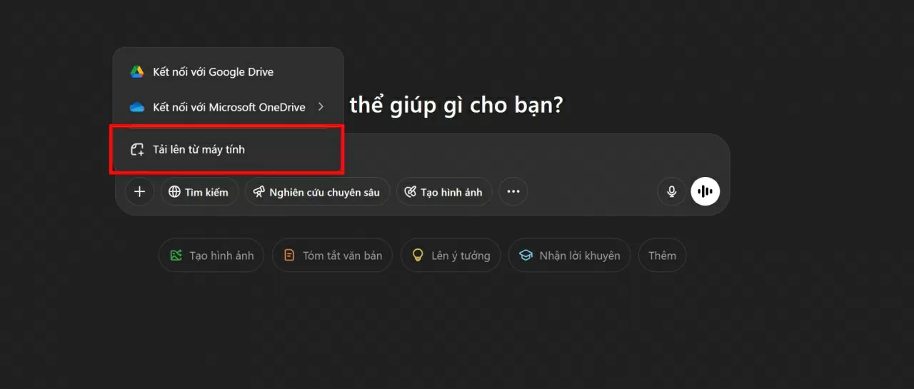 Bắt đầu một đoạn hội thoại mới.