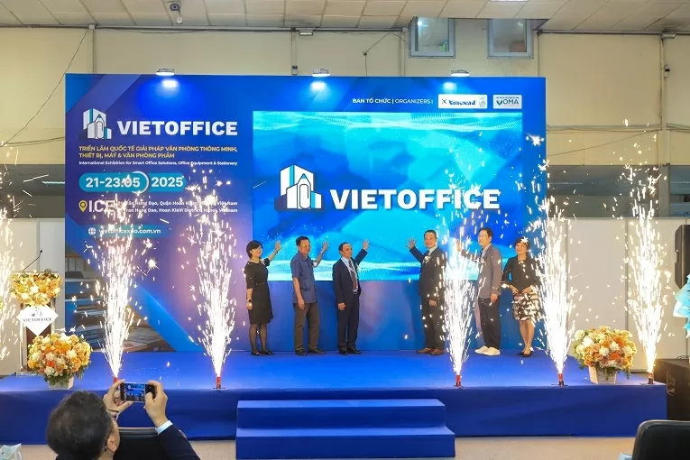 8 quốc gia và vùng lãnh thổ tham dự Triển lãm VietOffice 2025