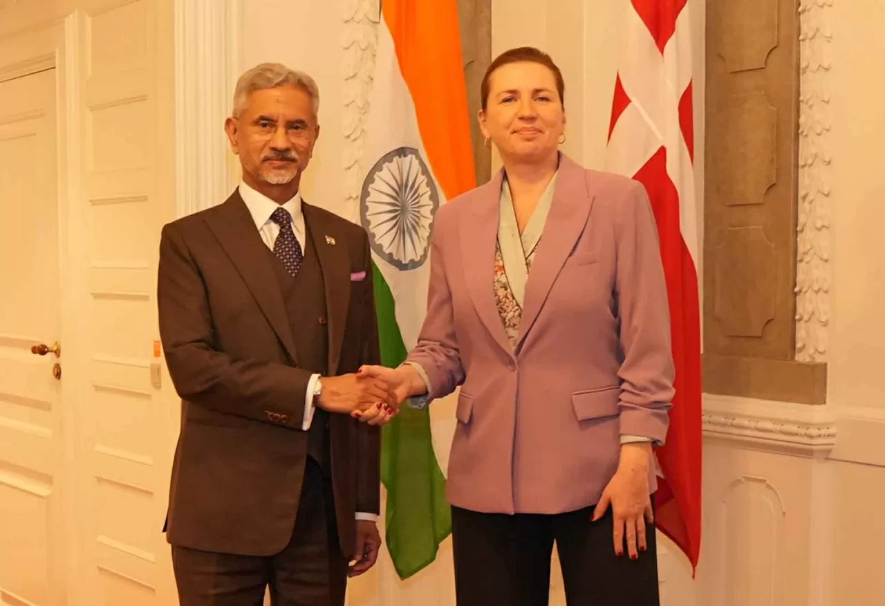 Ngoại trưởng Ấn Độ Subrahmanyam Jaishankar gặp Thủ tướng Đan Mạch Mette Frederiksen. (Nguồn: X@DrSJaishankar)