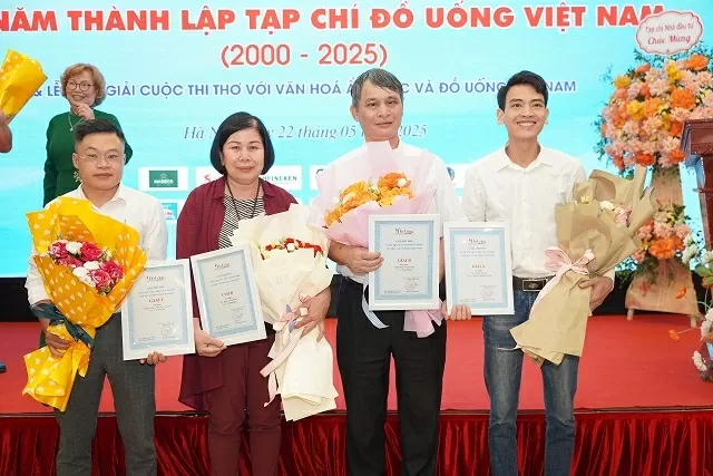 Trao giải cuộc thi 'Thơ với văn hóa ẩm thực và đồ uống Việt Nam'