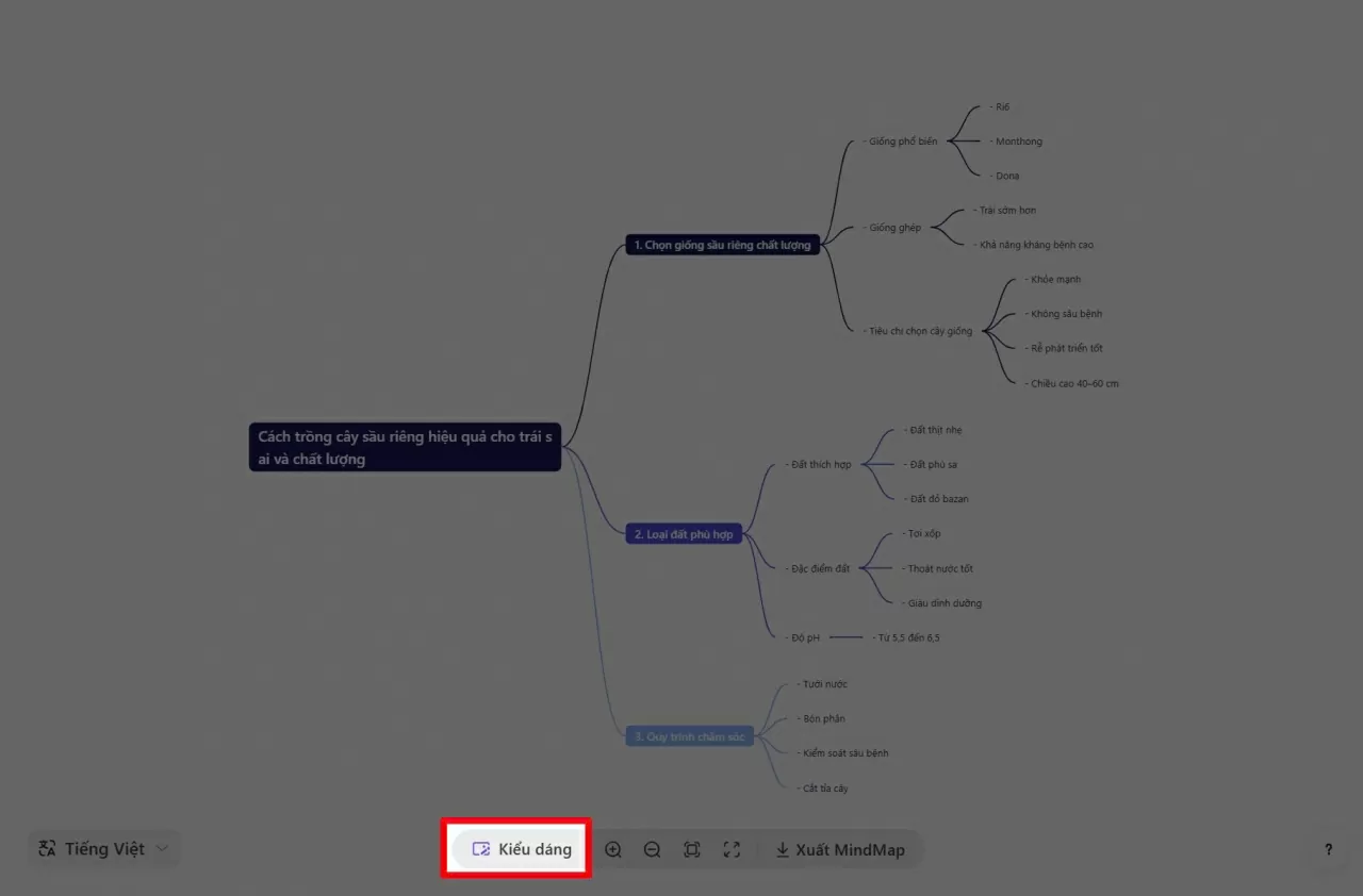 Nhấn vào mục “Kiểu dáng”.