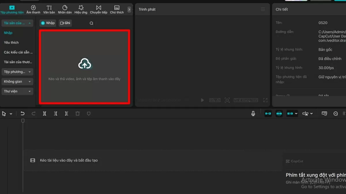 Nhấn nút Tải lên