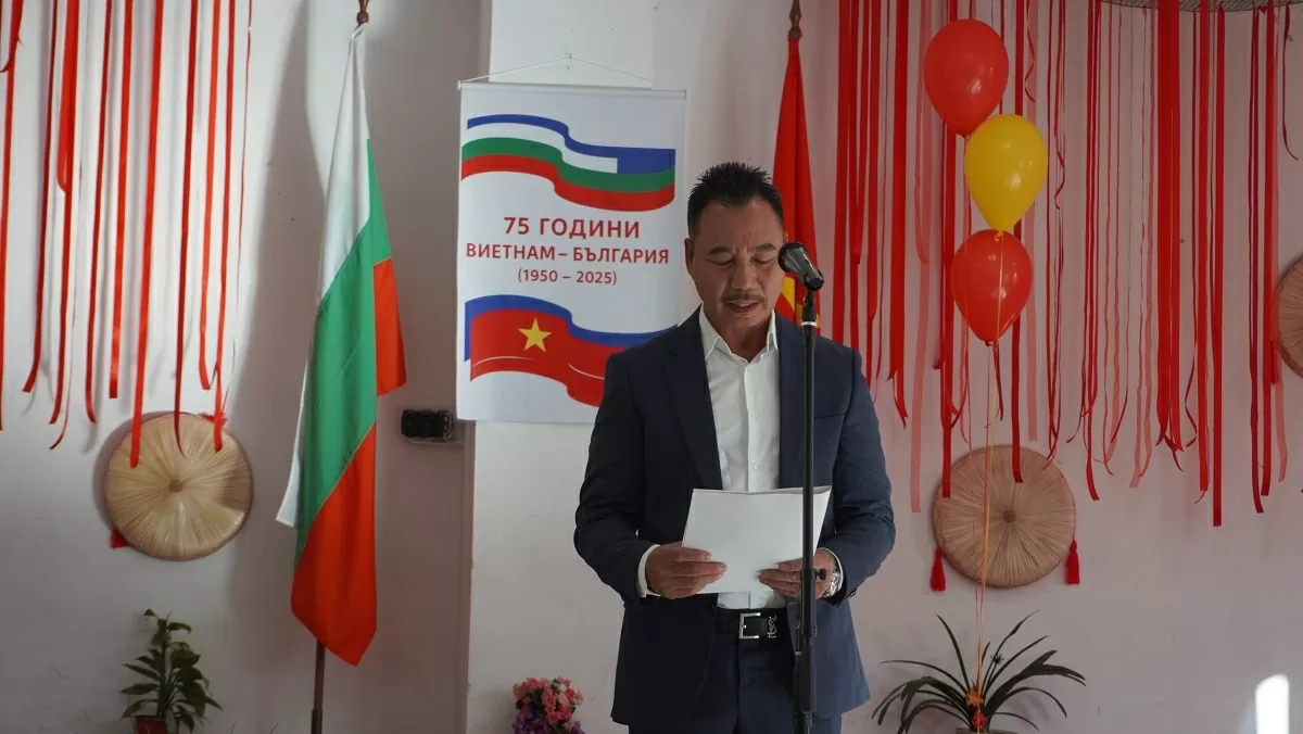 Chủ tịch Hội người Việt Nam tại Bulgaria Nguyễn Quang Tuấn.