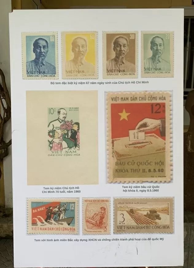 Hành trình và sự nghiệp vĩ đại của Chủ tịch Hồ Chí Minh qua những con tem, bưu ảnh Hành trình và sự nghiệp vĩ đại của Chủ tịch Hồ Chí Minh qua những con tem, bưu ảnh