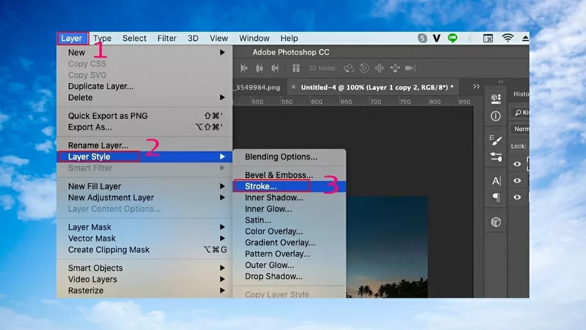 Chọn layer vừa sao chép.