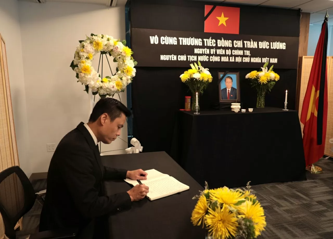 Lễ tưởng niệm nguyên Chủ tịch nước Trần Đức Lương tại New York Lễ tưởng niệm nguyên Chủ tịch nước Trần Đức Lương tại New York