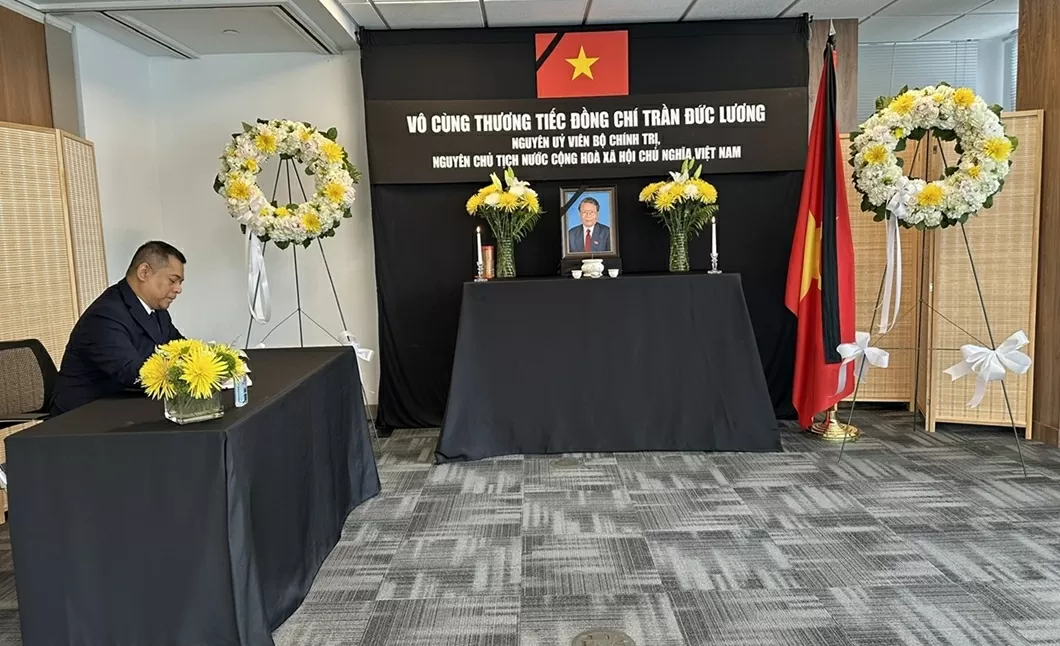 Lễ tưởng niệm nguyên Chủ tịch nước Trần Đức Lương tại New York Lễ tưởng niệm nguyên Chủ tịch nước Trần Đức Lương tại New York