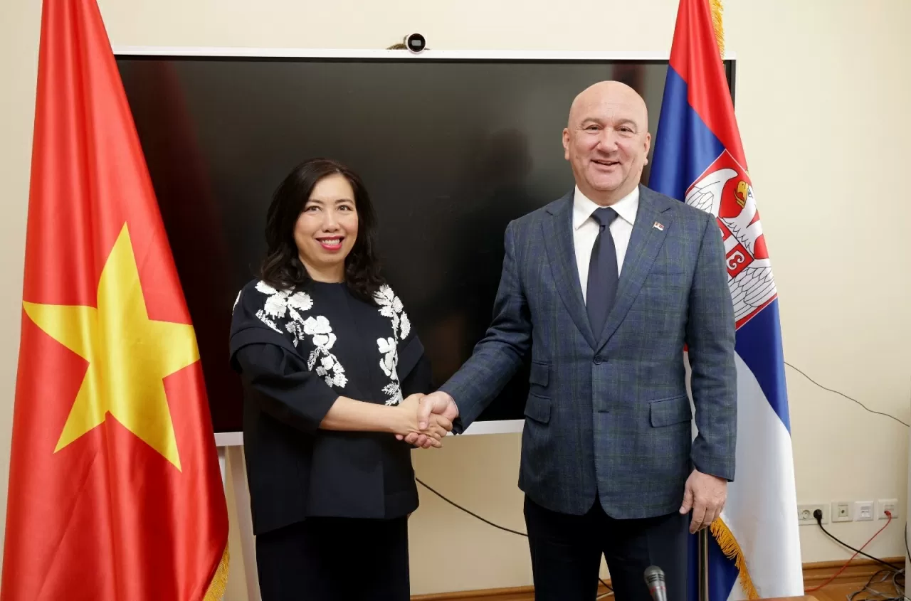 Thứ trưởng Lê Thị Thu Hằng đồng chủ trì Tham vấn chính trị Việt Nam - Serbia Thứ trưởng Lê Thị Thu Hằng đồng chủ trì Tham vấn chính trị Việt Nam - Serbia