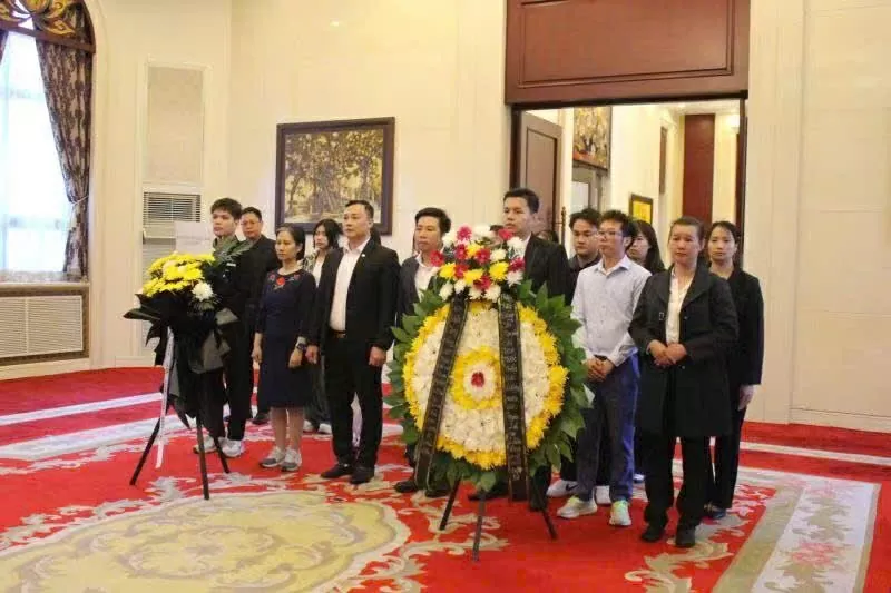 Lễ viếng và ghi sổ tang nguyên Chủ tịch nước Trần Đức Lương tại Đại sứ quán Việt Nam tại Trung Quốc