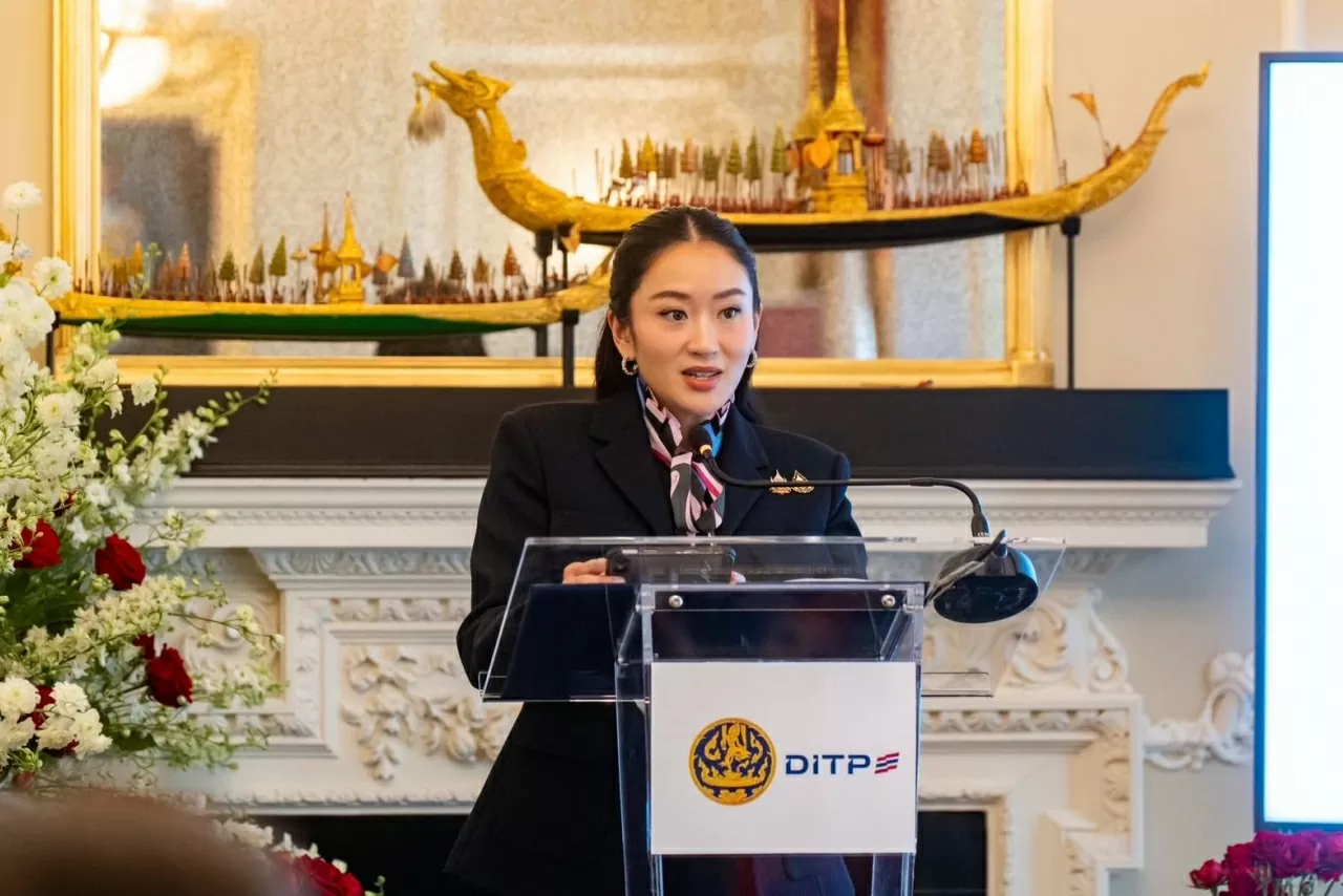 Thủ tướng Thái Lan Paetongtarn Shinawatra phát biểu trao chứng nhận Thai SELECT cho 20 nhà hàng Thái Lan ở Anh, ngày 22/5/2025. (Nguồn: Văn phòng Thủ tướng Thái Lan) Thủ tướng Thái Lan Paetongtarn Shinawatra phát biểu trao chứng nhận Thai SELECT cho 20 nhà hàng Thái Lan ở Anh, ngày 22/5/2025. (Nguồn: Văn phòng Thủ tướng Thái Lan)
