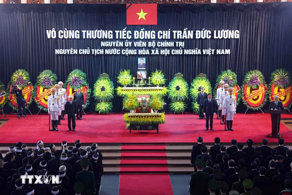 Lễ truy điệu nguyên Chủ tịch nước Trần Đức Lương tại Hà Nội Lễ truy điệu nguyên Chủ tịch nước Trần Đức Lương tại Hà Nội
