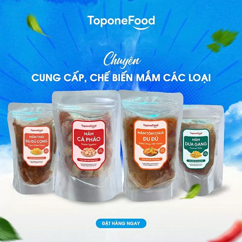 Top One Food - Chuyên cung cấp, chế biến mắm các loại.