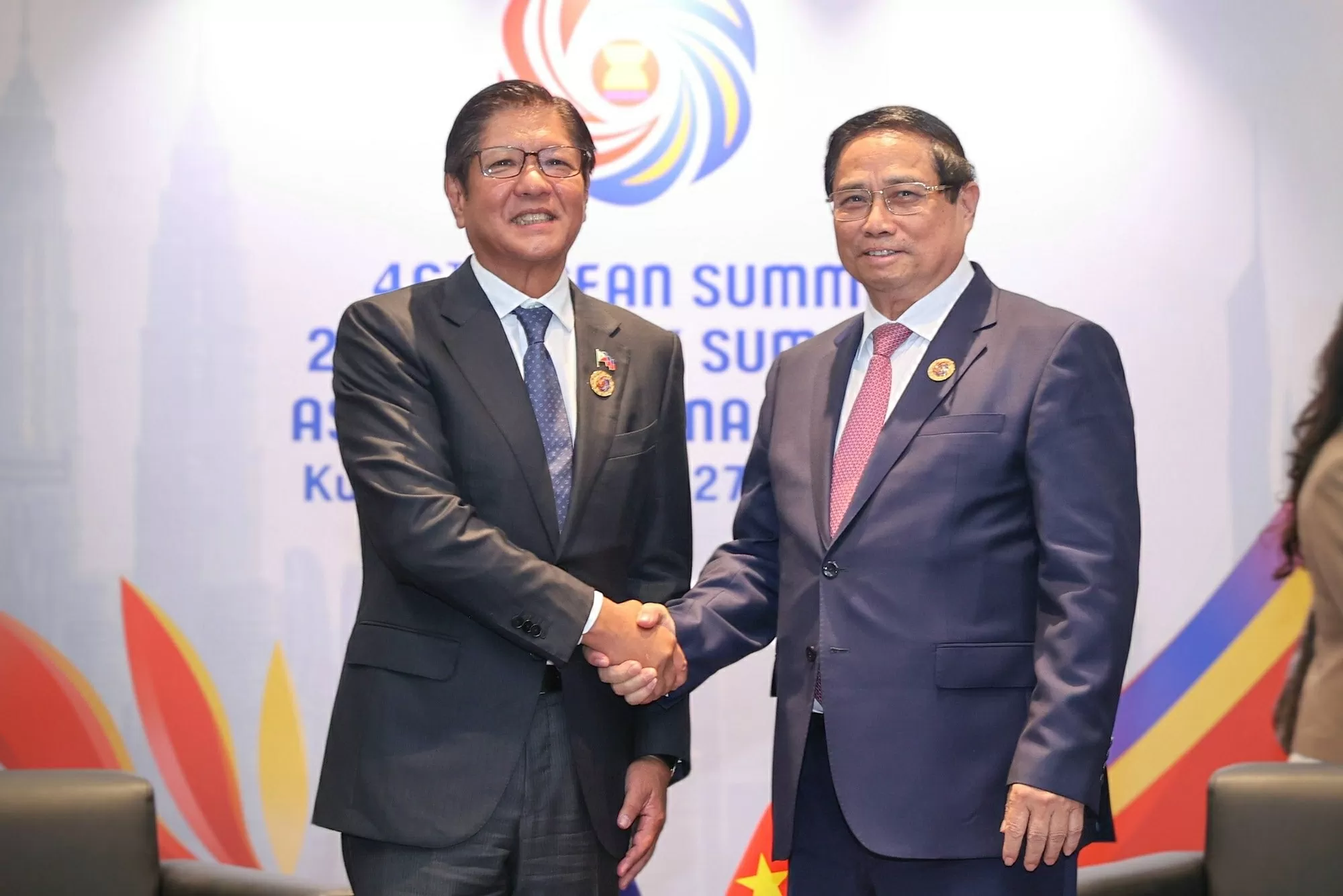 Thủ tướng Phạm Minh Chính gặp Tổng thống Philippines Thủ tướng Phạm Minh Chính gặp Tổng thống Philippines: Hướng tới kim ngạch thương mại 10 tỷ USD