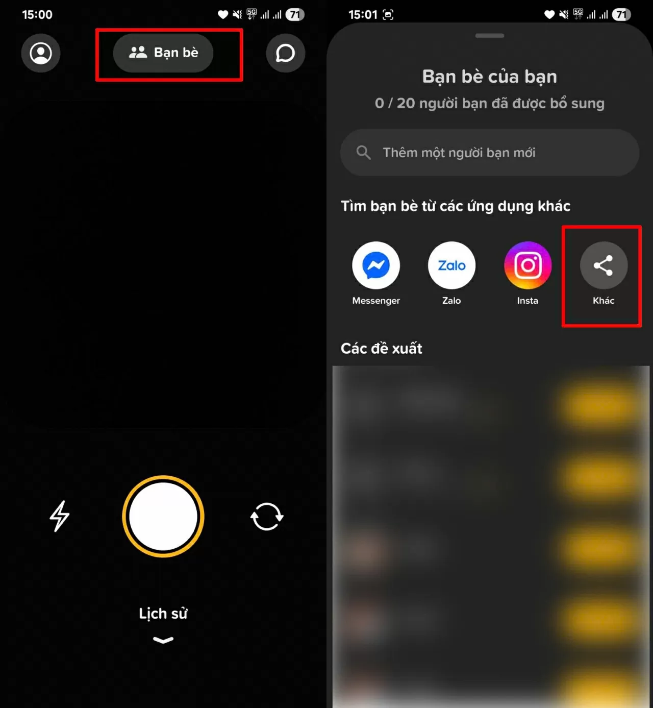 Đầu tiên, mở ứng dụng Locket trên điện thoại.