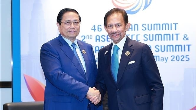 thu tuong pham minh chinh gap quoc vuong brunei haji hassanal bolkiah