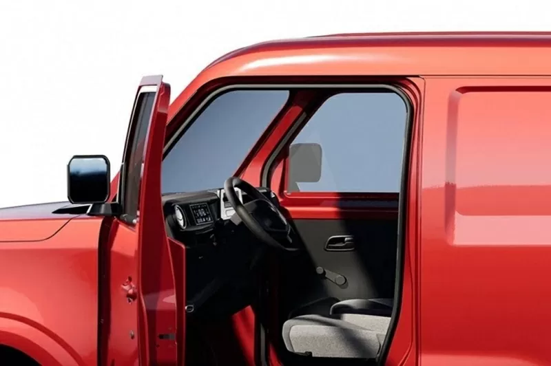 VinFast EC Van được trang bị ghế ngồi dạng nỉ màu xám bạc, đồng bộ với tông màu nội thất.