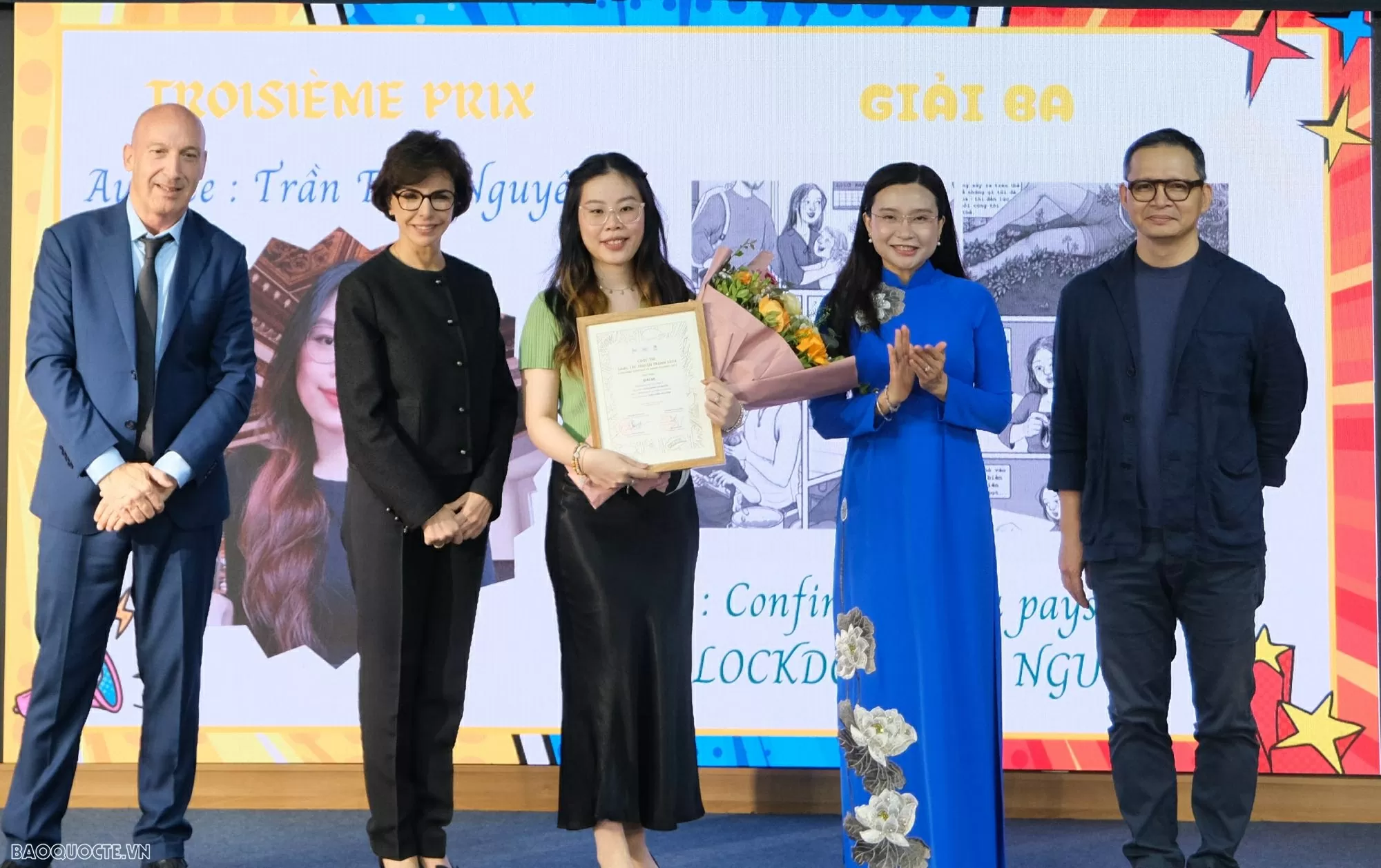 Để sáng tạo nghệ thuật trở thành cây cầu văn hoá Việt Nam-Pháp Trao giải truyện tranh Việt Pháp