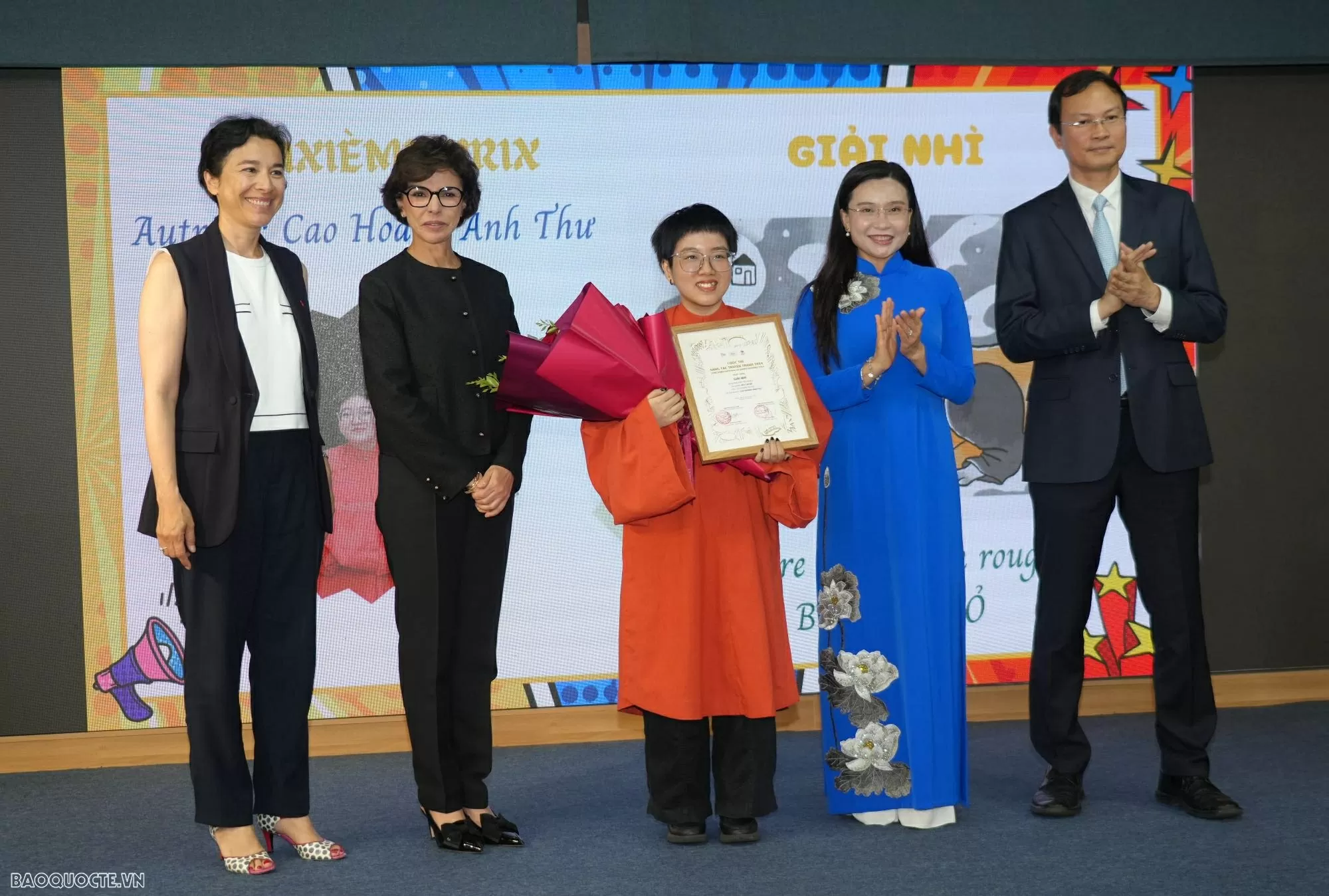 Để sáng tạo nghệ thuật trở thành cây cầu văn hoá Việt Nam-Pháp Trao giải truyện tranh Việt Pháp