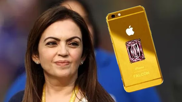 Nita Ambani là chủ nhân của chiếc điện thoại đắt nhất thế giới, Falcon Supernova iPhone 6 Pink Diamond Edition