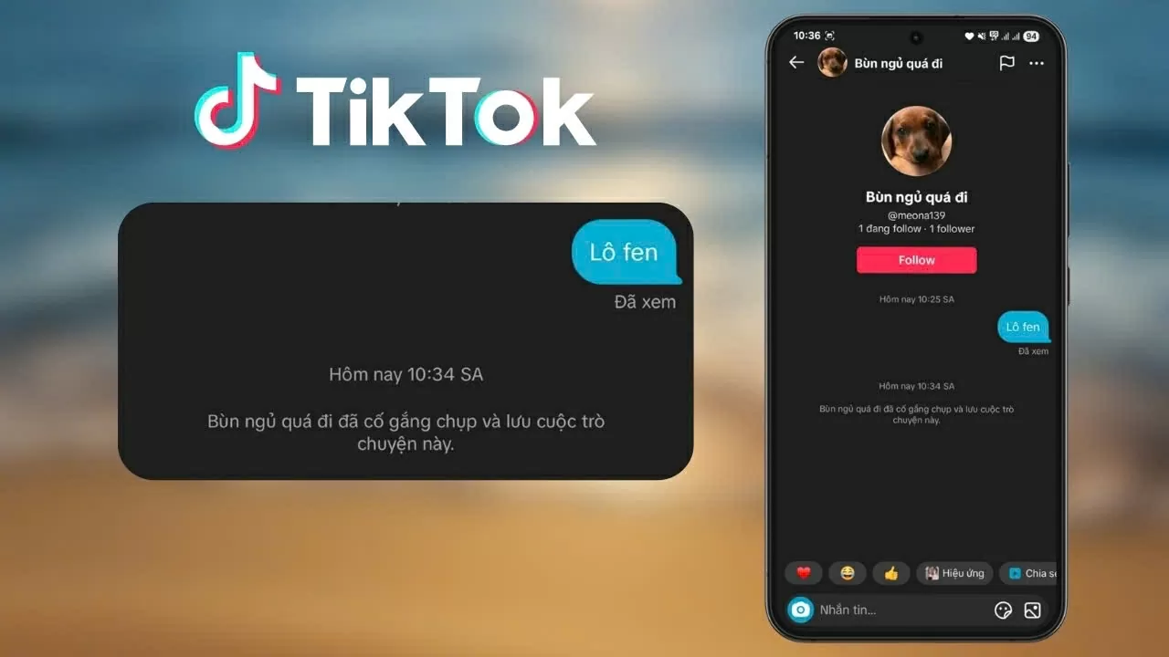 Cách biết người khác chụp ảnh màn hình tin nhắn trên TikTok đơn giản.