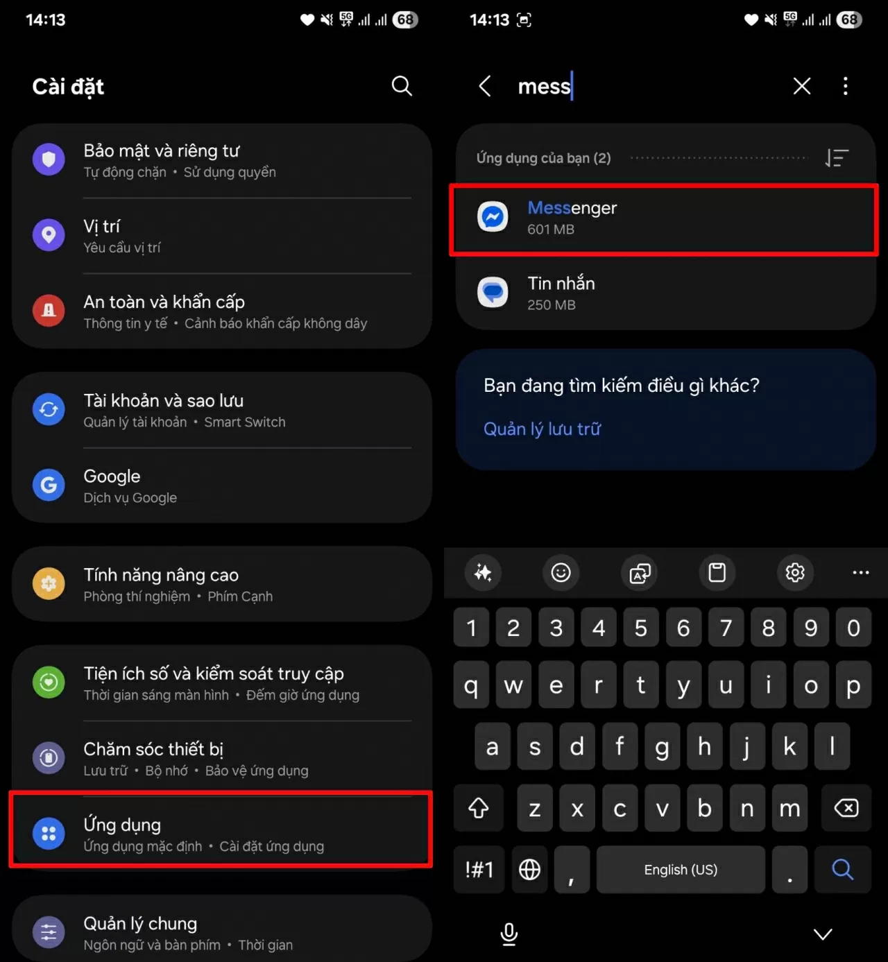 Truy cập vào Cài đặt trên điện thoại. Truy cập vào Cài đặt trên điện thoại.