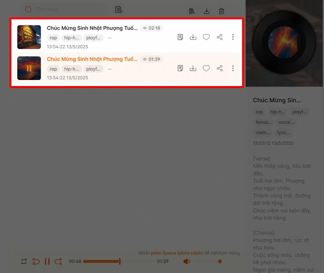 Đợi vài giây để AI hoàn tất quá trình.