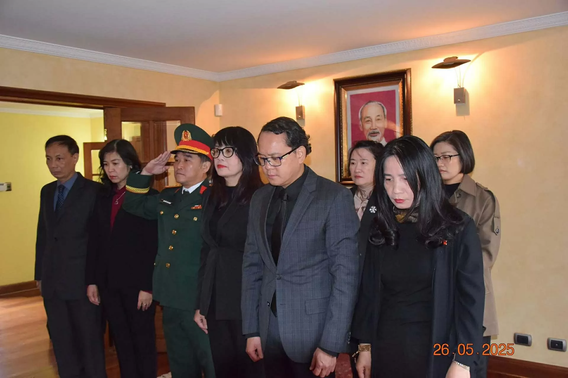 Đại sứ quán Việt Nam tại Chile tổ chức Lễ viếng và mở sổ tang tưởng niệm nguyên Chủ tịch nước Trần Đức Lương