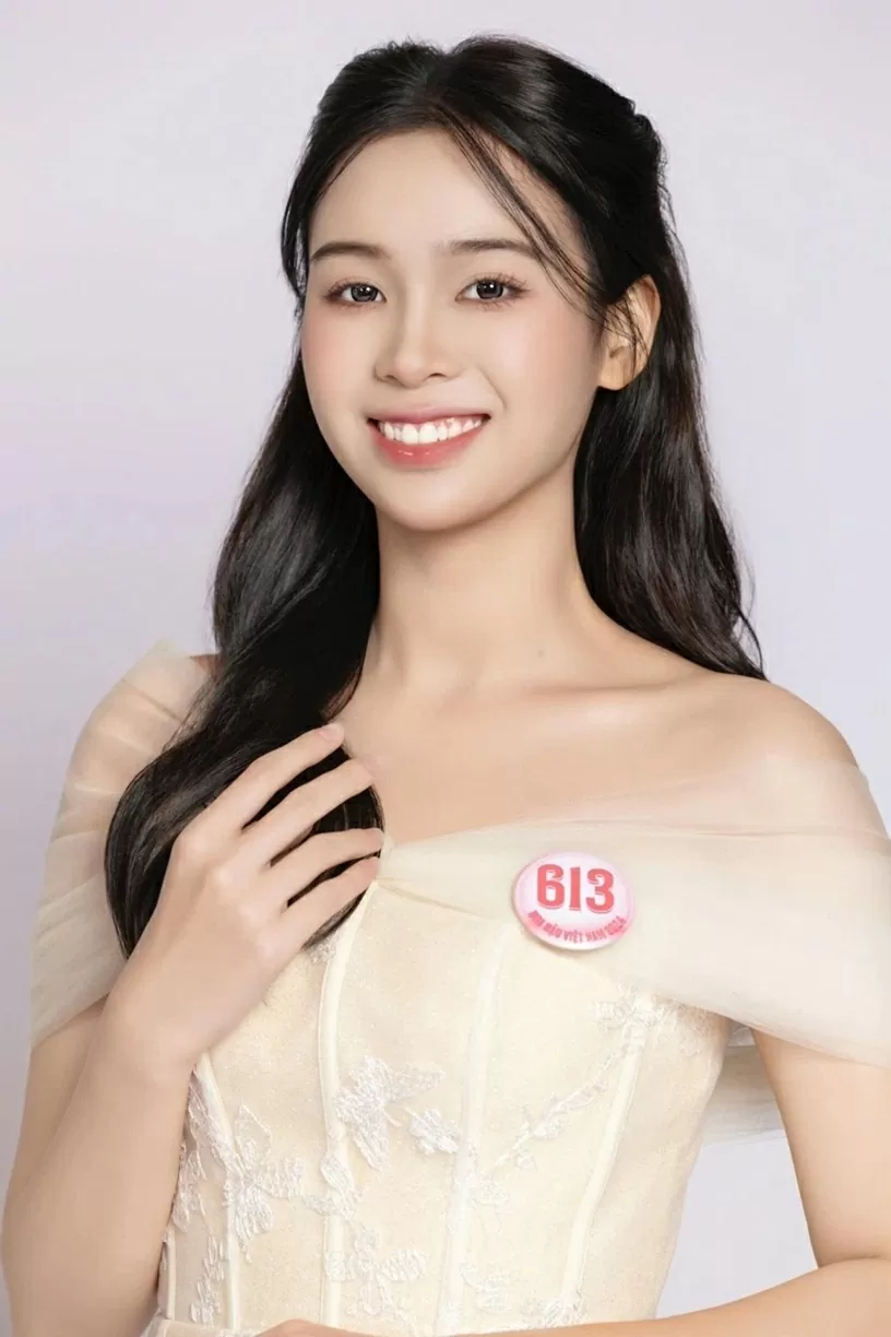 Nhan sắc cô gái thi sinh nhỏ tuổi nhất cuộc thi Hoa hậu Việt Nam 2024