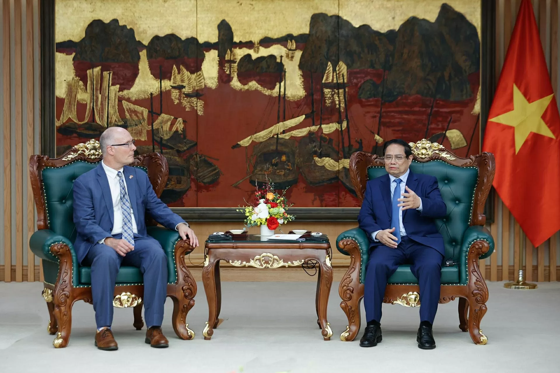 Thủ tướng Phạm Minh Chính tiếp đoàn nghị sĩ lưỡng đảng Hạ viện Hoa Kỳ Thủ tướng Phạm Minh Chính tiếp đoàn nghị sĩ lưỡng đảng Hạ viện Hoa Kỳ