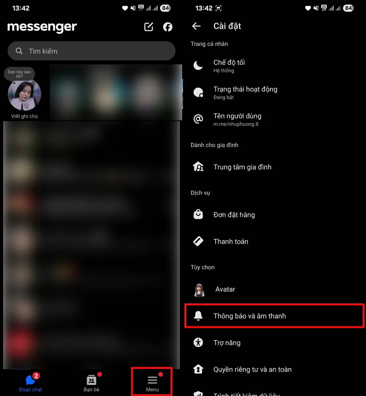 Mở ứng dụng Messenger trên điện thoại Mở ứng dụng Messenger trên điện thoại