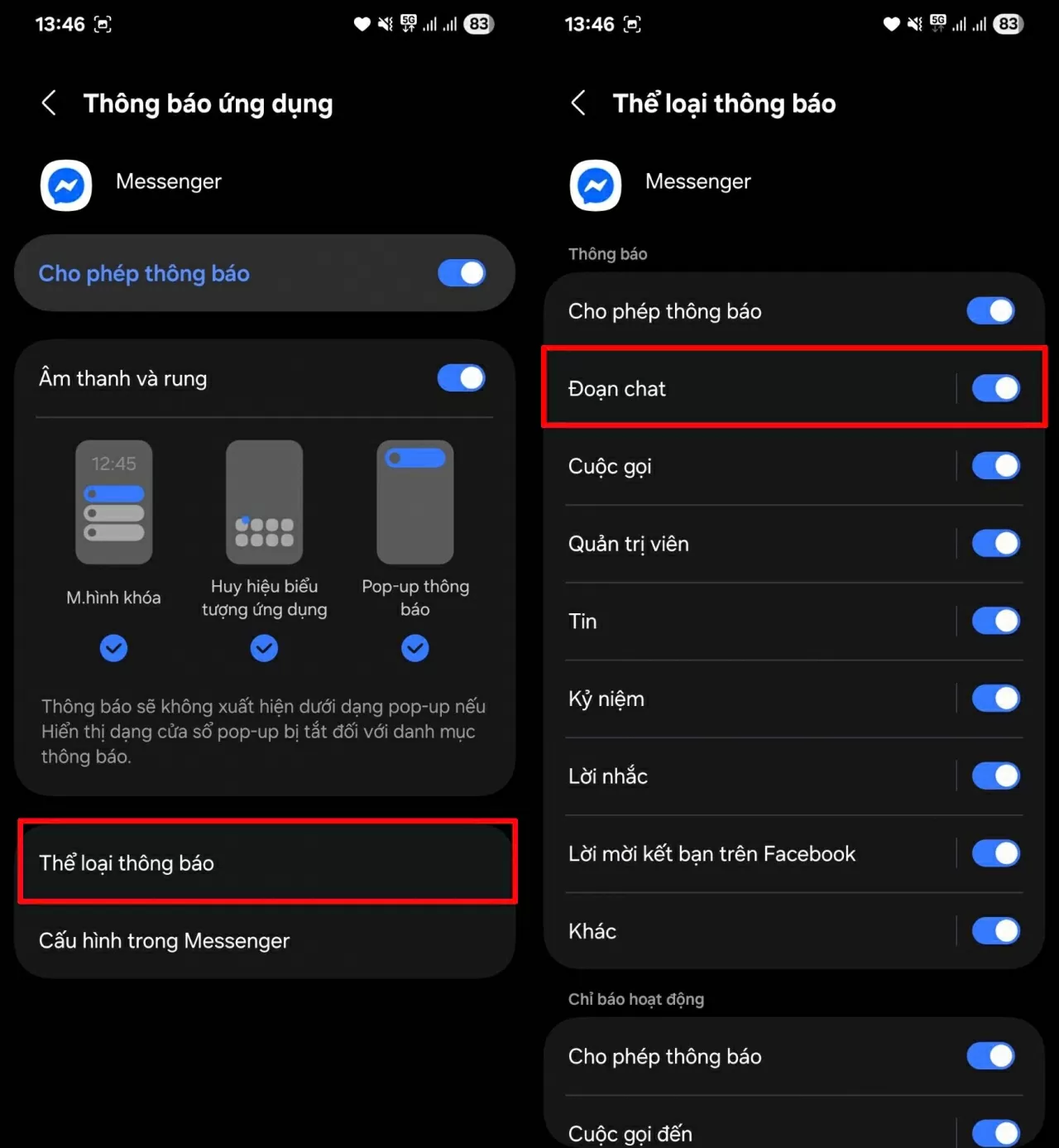 Tìm và chọn ứng dụng Messenger trong danh sách.