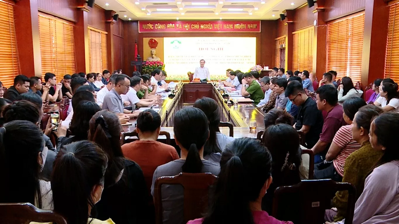 Toàn cảnh buổi làm việc. (Nguồn: bacninhtv)