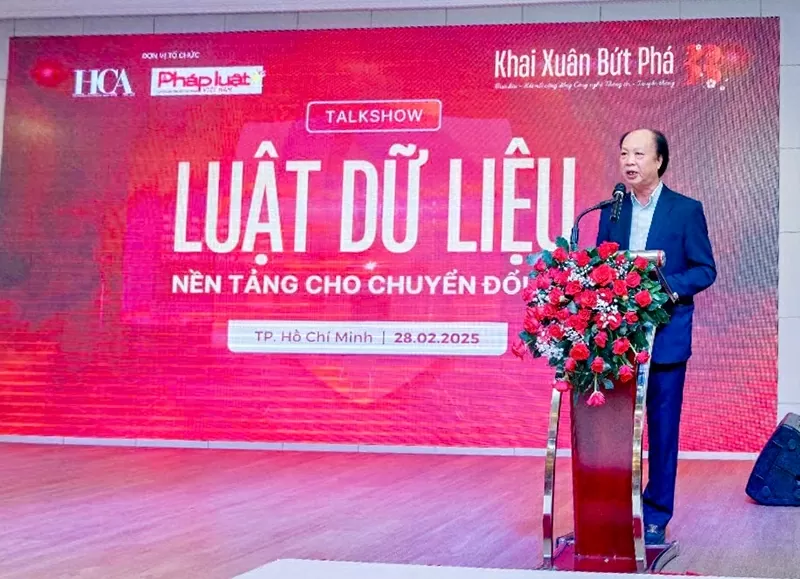 Doanh nhân Nguyễn Đình Thắng tại Talkshow “Luật dữ liệu nền tảng cho chuyển đổi số”