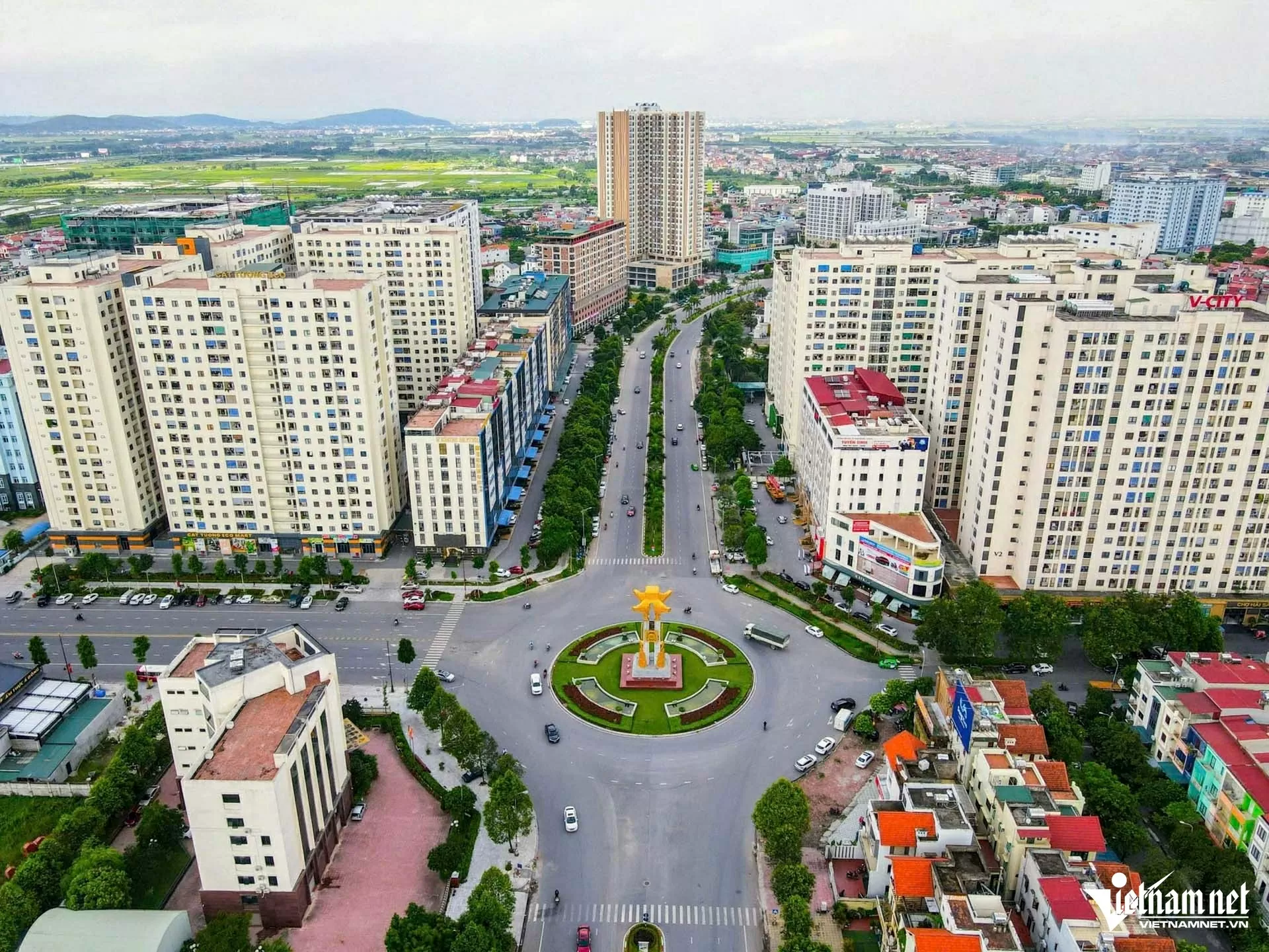 Một góc thành phố Bắc Ninh, tỉnh Bắc Ninh. 