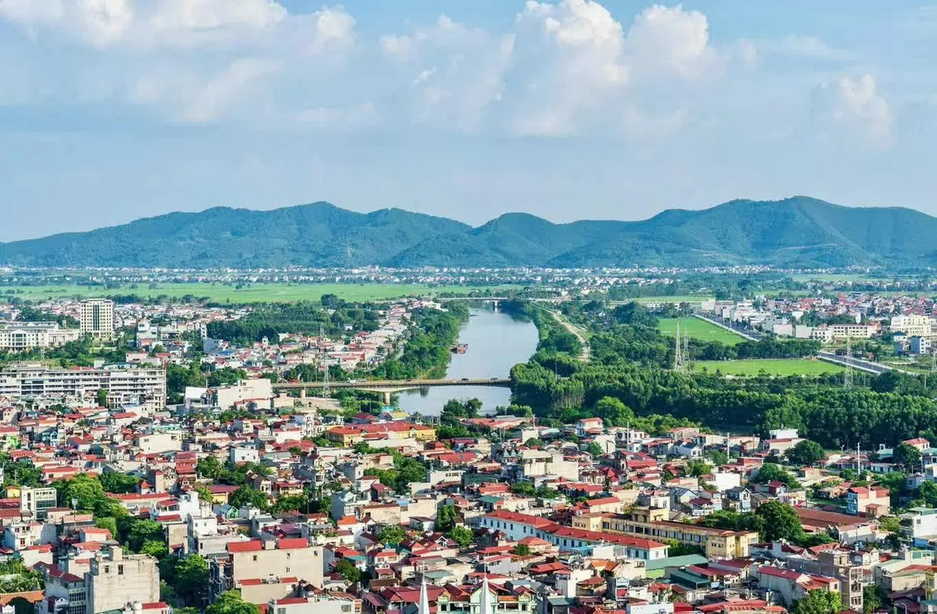 Một góc thành phố Bắc Giang (Ảnh: Nguyễn Kế).