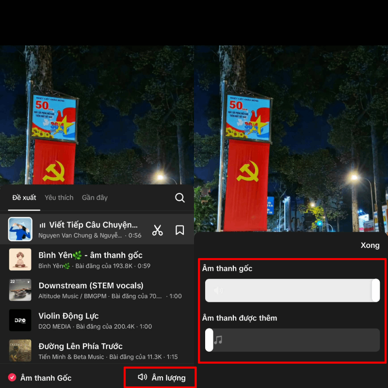 Xóa nhạc nền mặc định nếu có. Xóa nhạc nền mặc định nếu có.