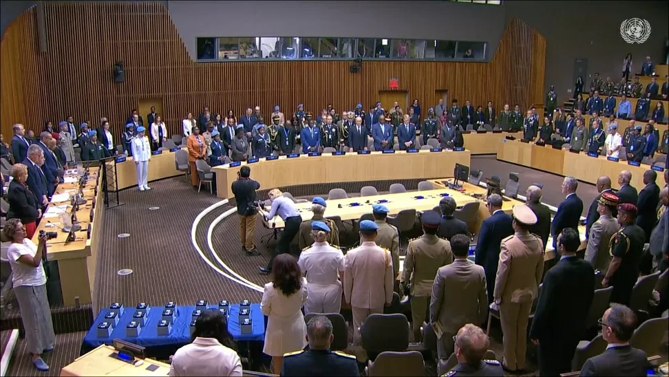 Đại sứ Đặng Hoàng Giang gặp gỡ cán bộ, sĩ quan gìn giữ hòa bình của Việt Nam tại Liên hợp quốc