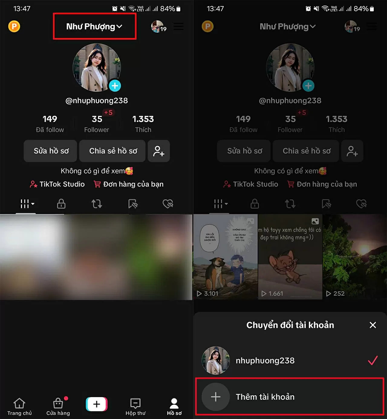 Mở ứng dụng TikTok trên điện thoại. Mở ứng dụng TikTok trên điện thoại.