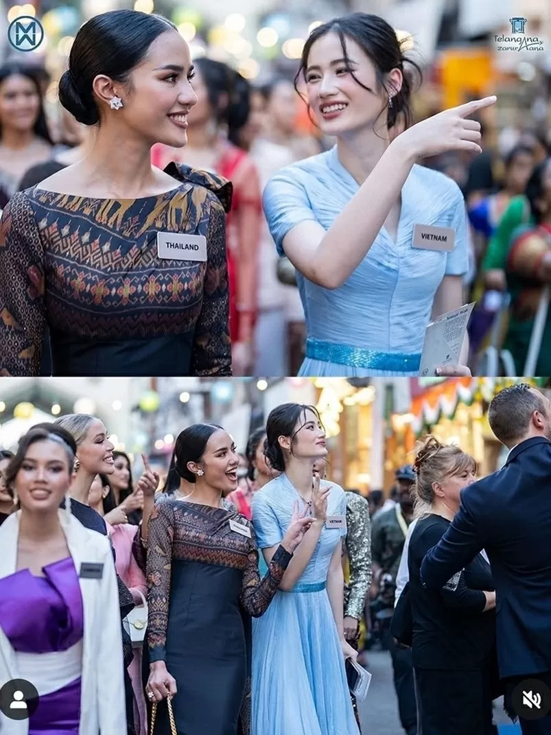 Hoa hậu Ý Nhi thân thiết Miss World 2025 Opal Suchata Chuangsri Hoa hậu Ý Nhi thân thiết Miss World 2025 Opal Suchata Chuangsri