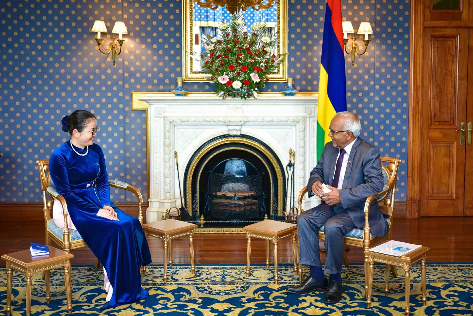 Đại sứ Trần Thị Thu Thìn trình Thư ủy nhiệm lên Tổng thống Cộng hòa Mauritius