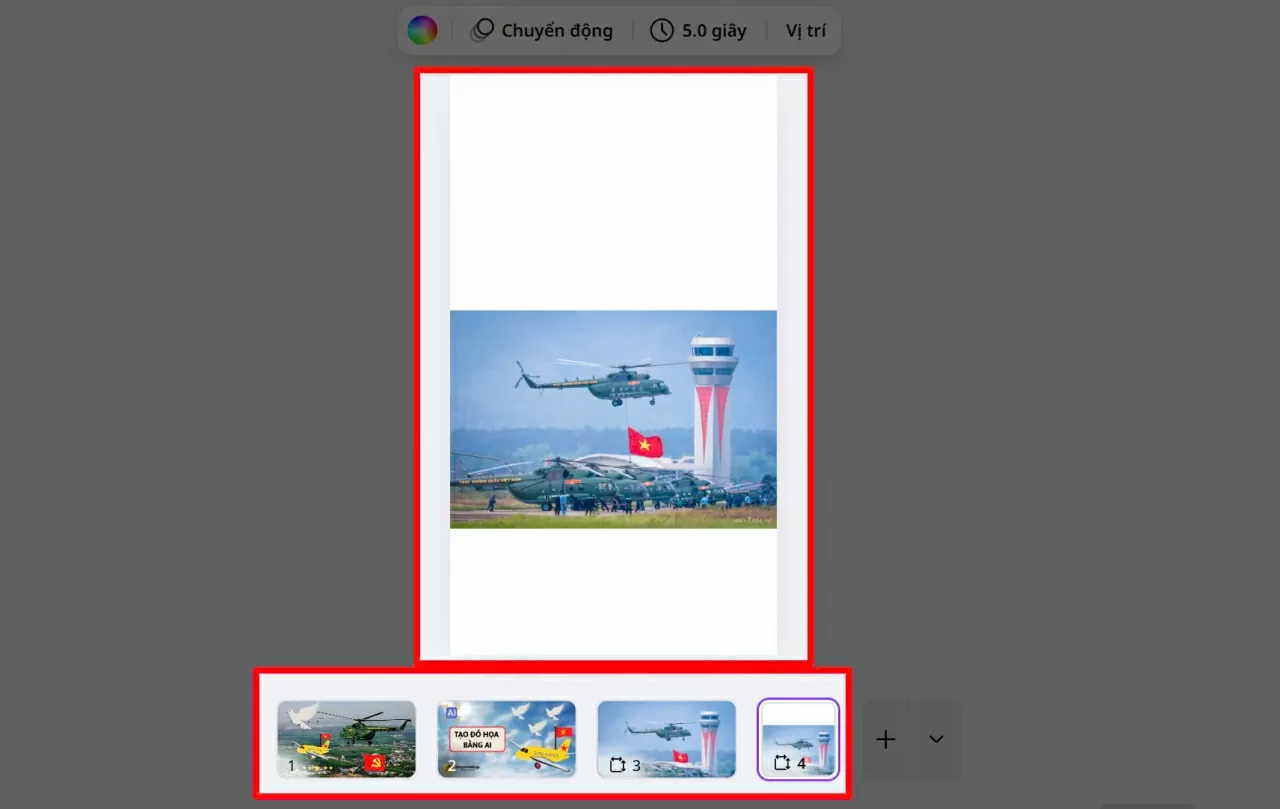 Giờ bạn có thể tiếp tục chỉnh sửa hoặc tải về sử dụng ngay.