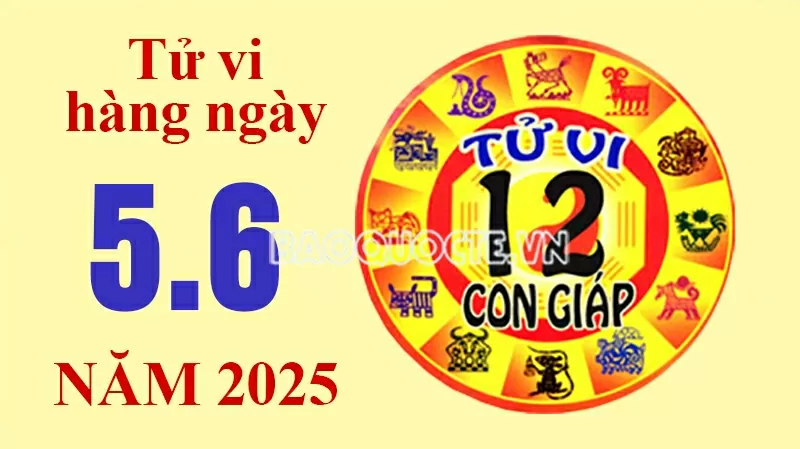 Tử vi hôm nay, xem tử vi 12 con giáp hôm nay ngày 5/6/2025: