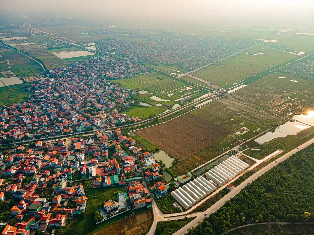 Vành đai 4 đoạn qua tỉnh Bắc Ninh. (Nguồn: Cafe F)