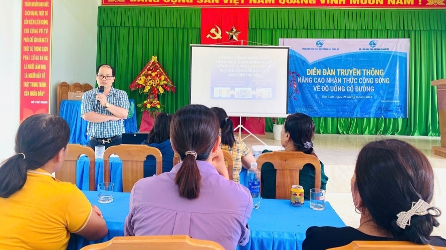 Tăng cường truyền thông cộng đồng về đồ uống có đường vì sức khỏe phụ nữ và gia đình Việt