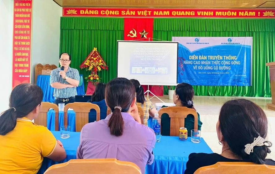 Tăng cường truyền thông cộng đồng về đồ uống có đường vì sức khỏe phụ nữ và gia đình Việt Tăng cường truyền thông cộng đồng về đồ uống có đường vì sức khỏe phụ nữ và gia đình Việt