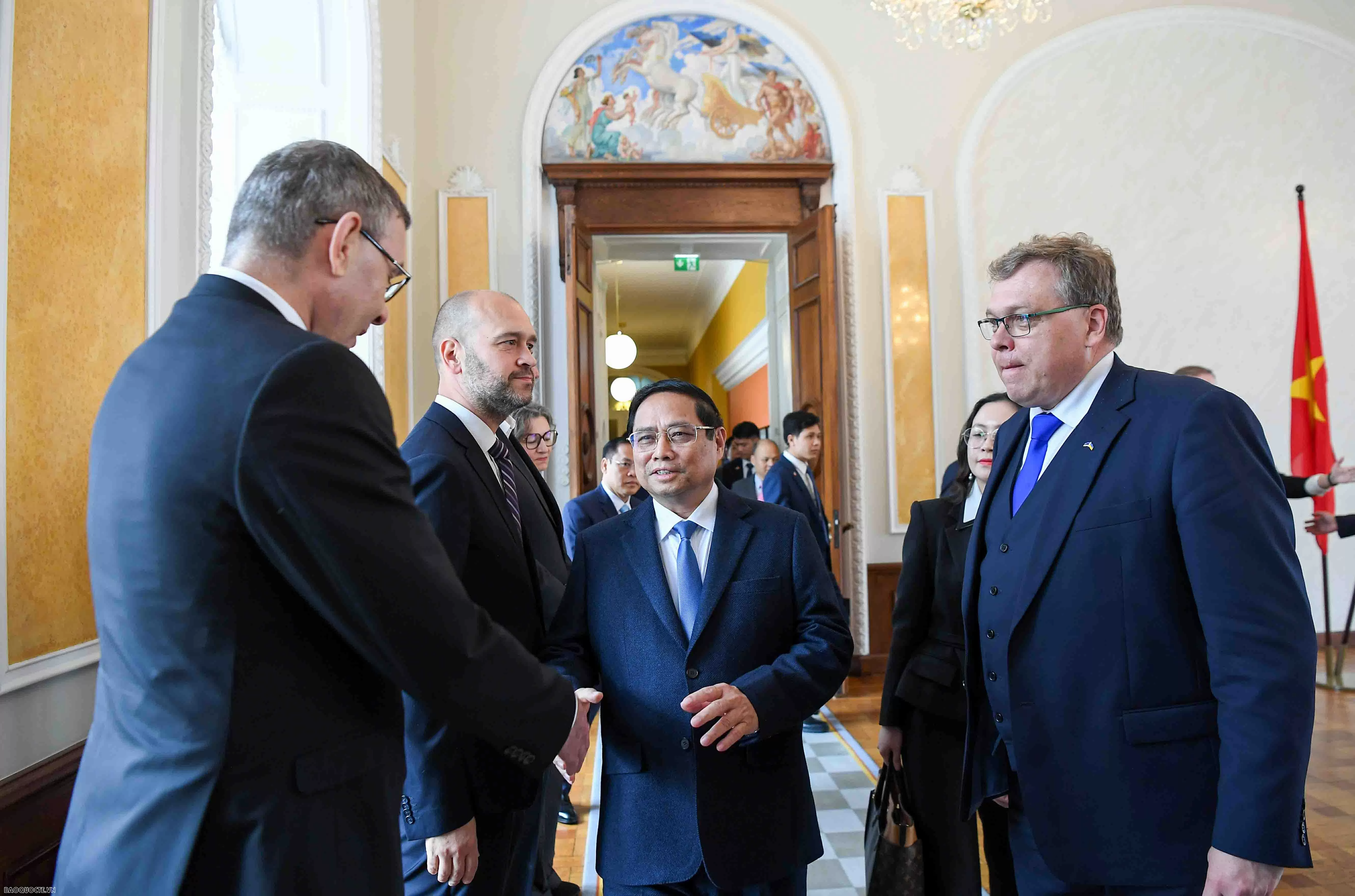 Thủ tướng Phạm Minh Chính hội kiến Chủ tịch Quốc hội Estonia