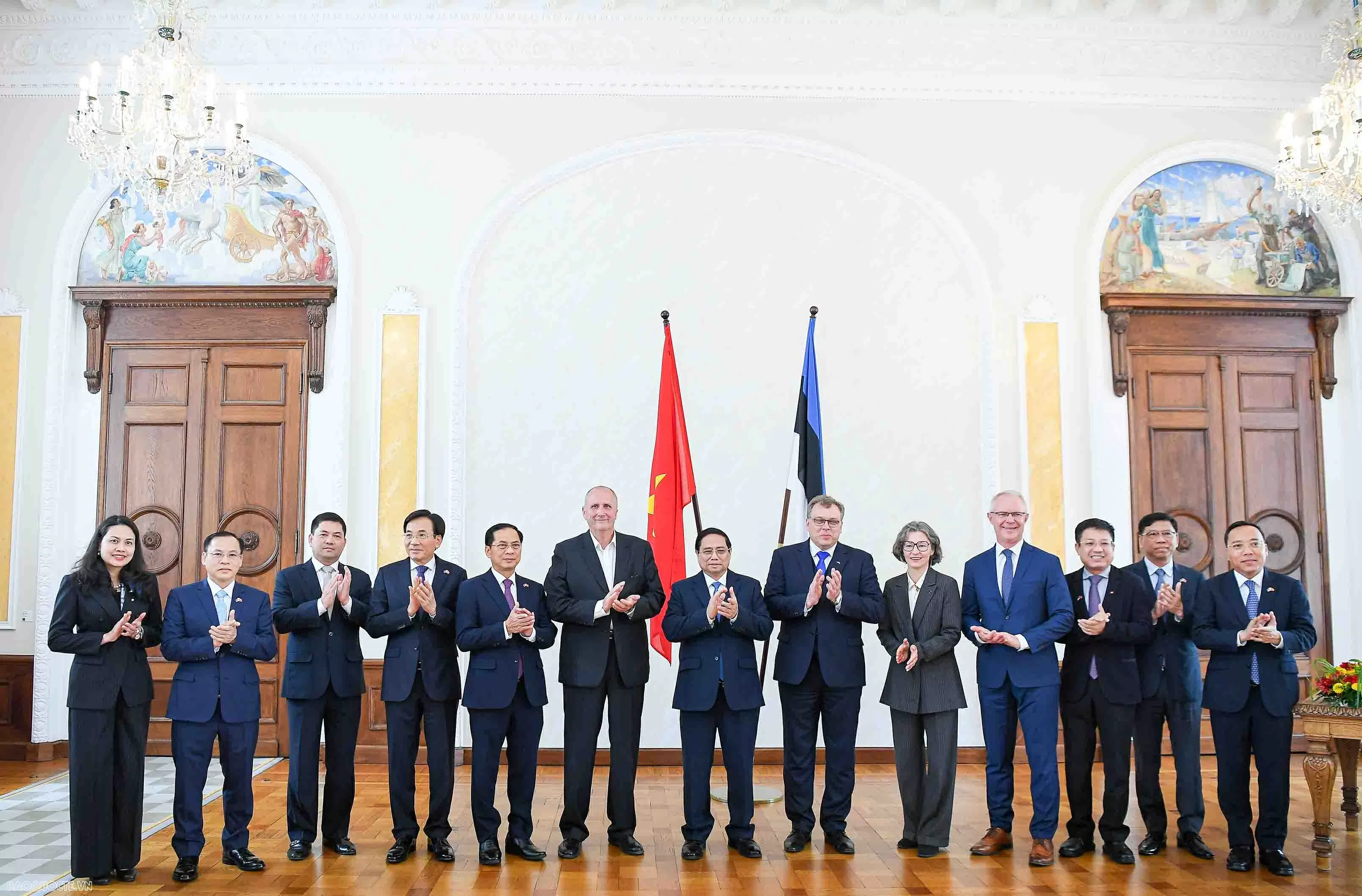 Thủ tướng Phạm Minh Chính hội kiến Chủ tịch Quốc hội Estonia