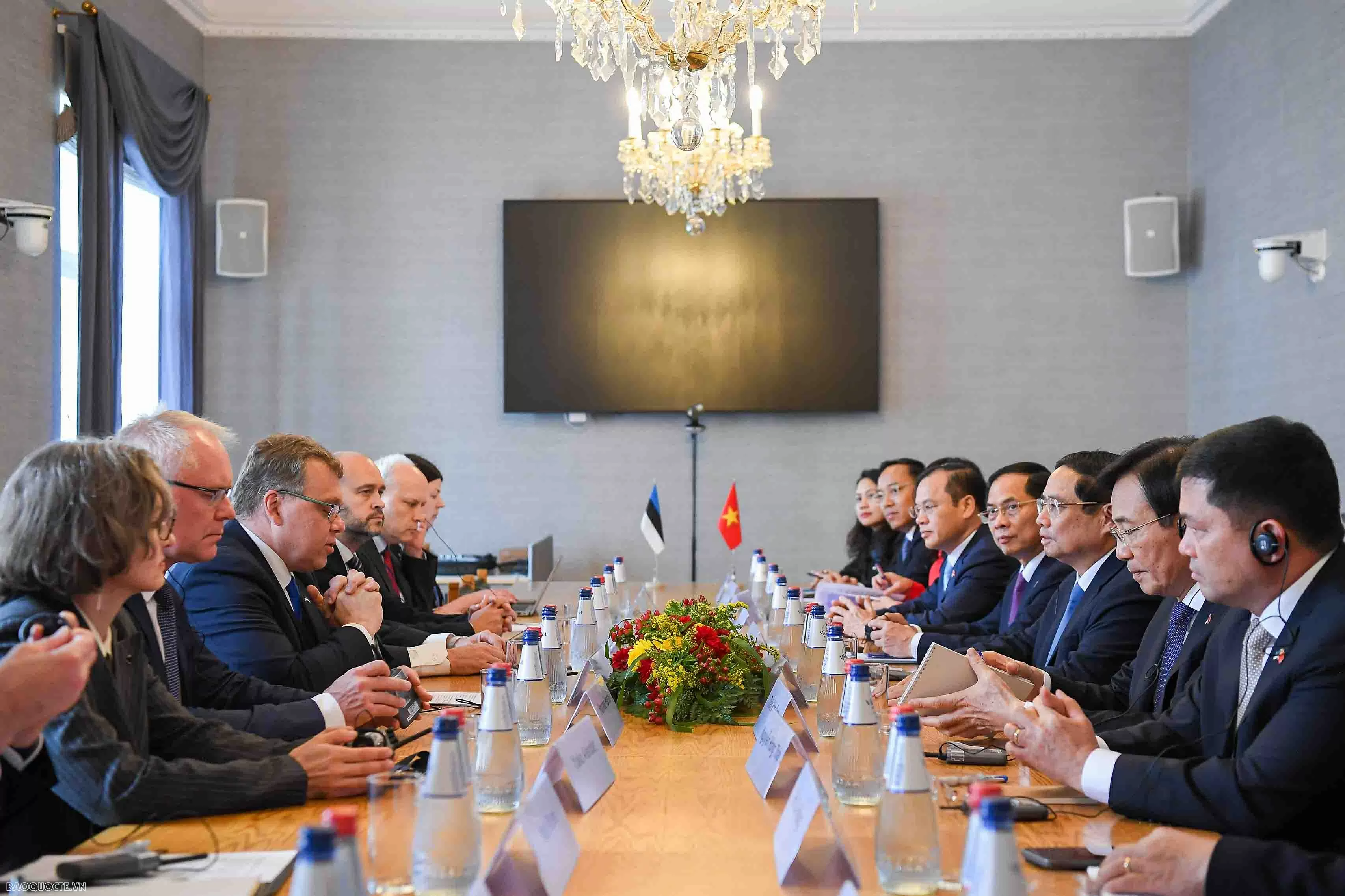 Thủ tướng Phạm Minh Chính hội kiến Chủ tịch Quốc hội Estonia