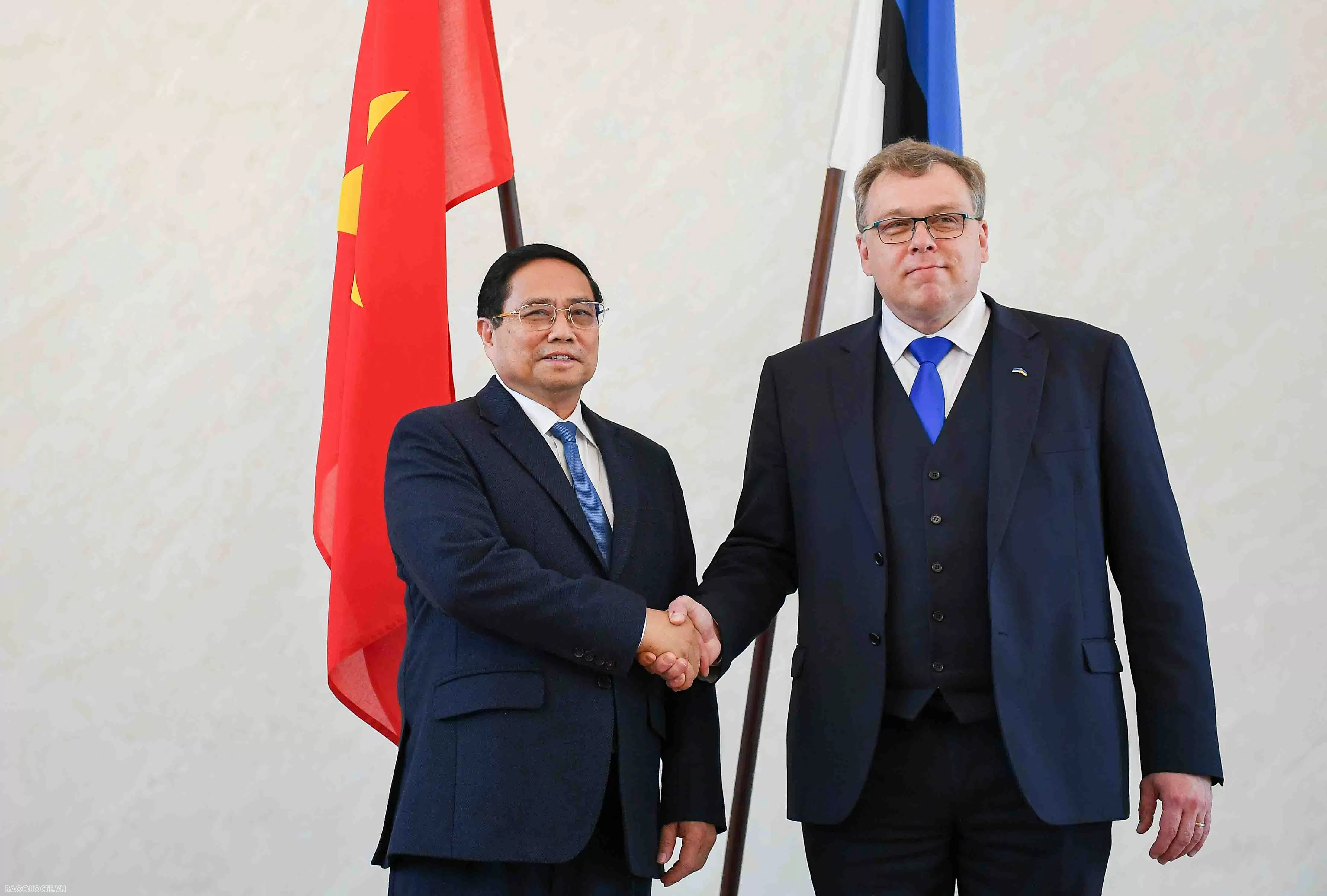 Thủ tướng Phạm Minh Chính hội kiến Chủ tịch Quốc hội Estonia